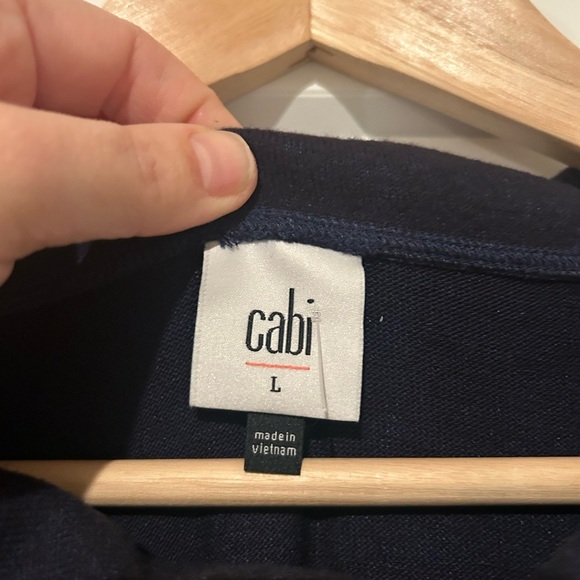 Cabi Round Up Blue Cobalt Wide Collar Pullover Mini Sweater Dress Style 4390 L - Picture 5 of 8